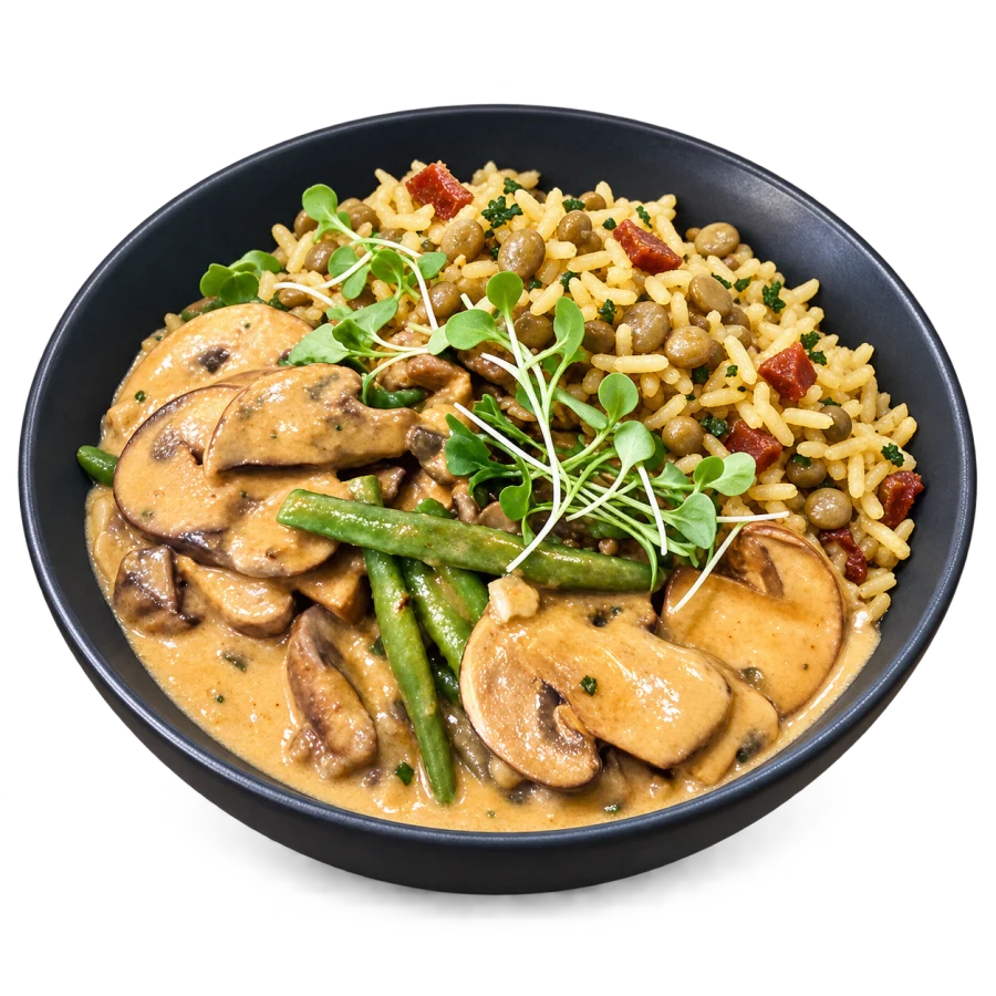 Curry de portobelos